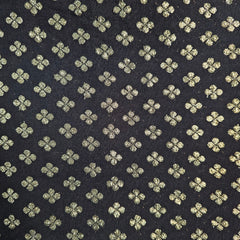 Rajwada Black Banaras Brocade on Chanderi Fabric