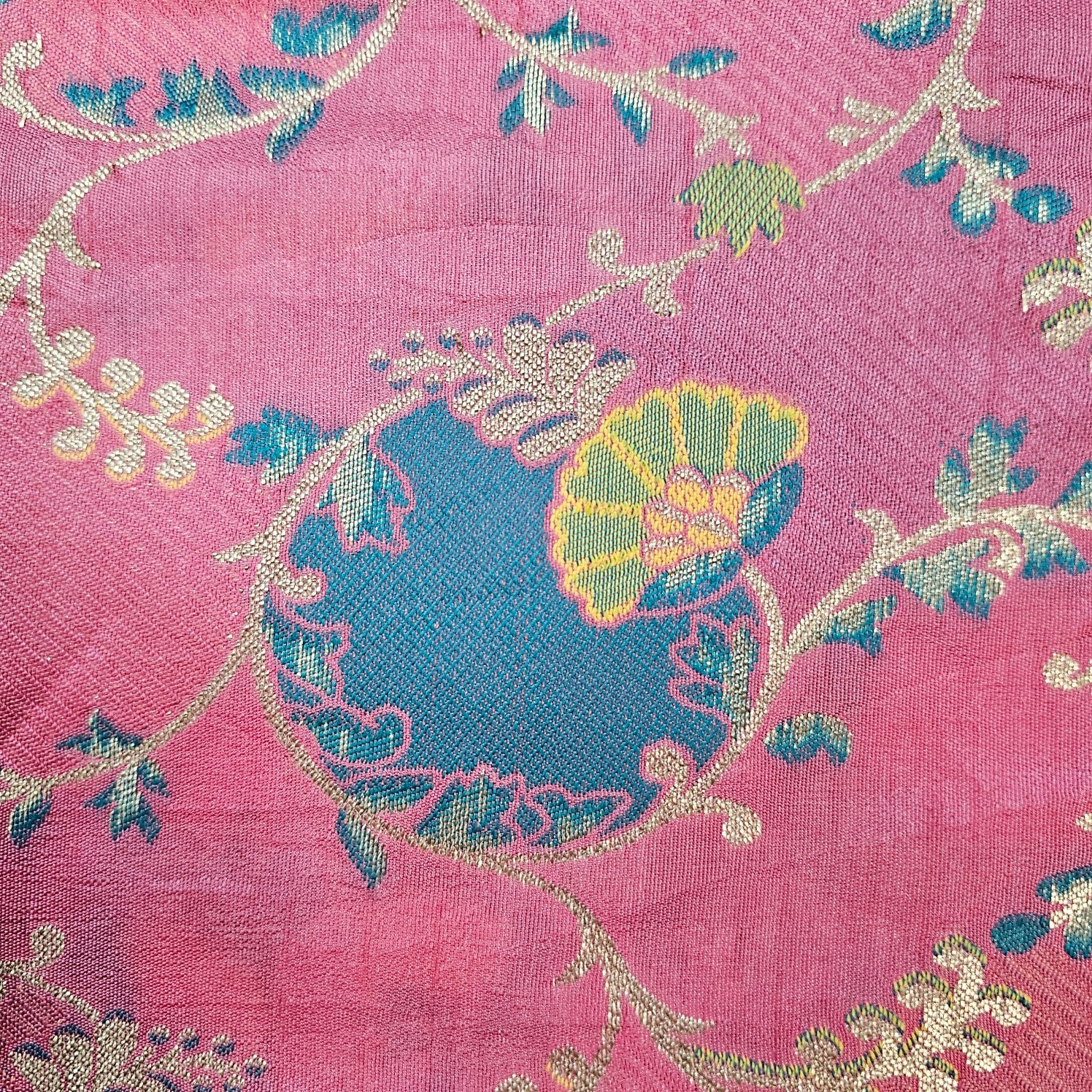Festive Wear Floral Brocade on Banarasi Jacquard Fabric