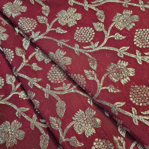Gulbahar Banarasi Brocade with Floral accents