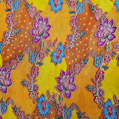 Rangrez Banaras Brocade on Crepe Silk Fabric