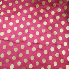 Inaya Banaras Brocade on Maroon Silk Fabric