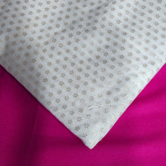 Dyeable Brocade Fabric with Butta Motif