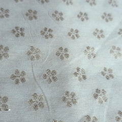Dyeable Brocade Fabric with Butta Motif