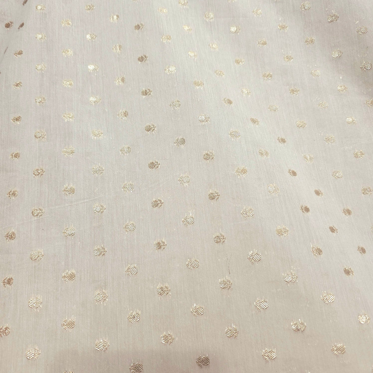 Dyeable Brocade Fabric with All Over Butta Motif