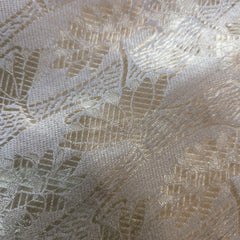 Pure Banarasi Tissue Silk Brocade with all over Floral Jaal Pattern (Dyeable)