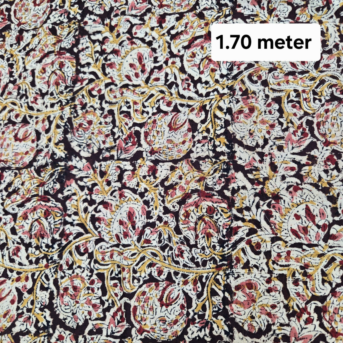Kalamkari Printed Cotton Piece 1.70 meter
