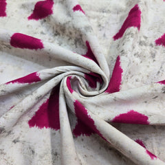 Off - White Printed Pure Cotton Piece 1.90 meter