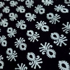 Warli - Digitally Printed Cotton Fabric with Floral Buta Motif