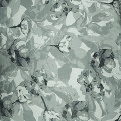Bahaar Light Grey Digital Floral Print Cotton Fabric