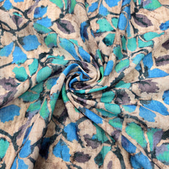 Muticolor Digital Floral Print on Mulberry Cotton Fabric