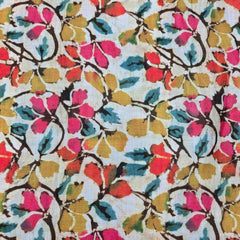 Muticolor Digital Floral Print on Mulberry Cotton Fabric