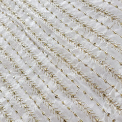 Dyeable Crepe Fabric with all over Vertical Lines