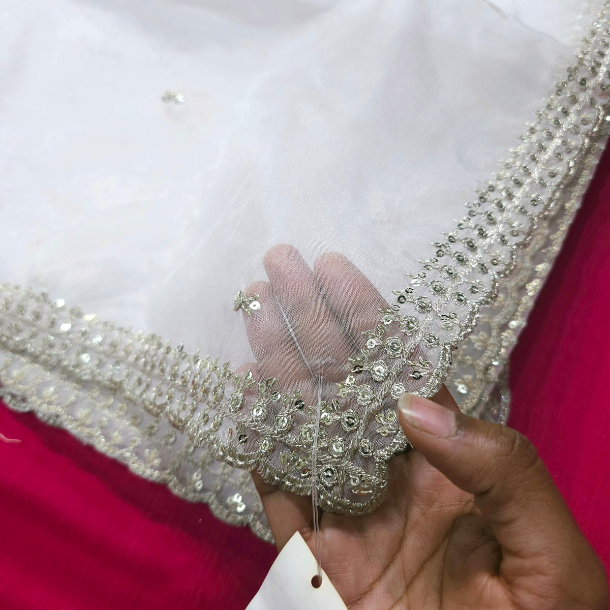 Dyeable Organza Dupatta