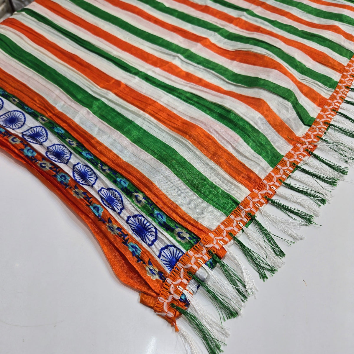 Tricolor Stripe Dupatta