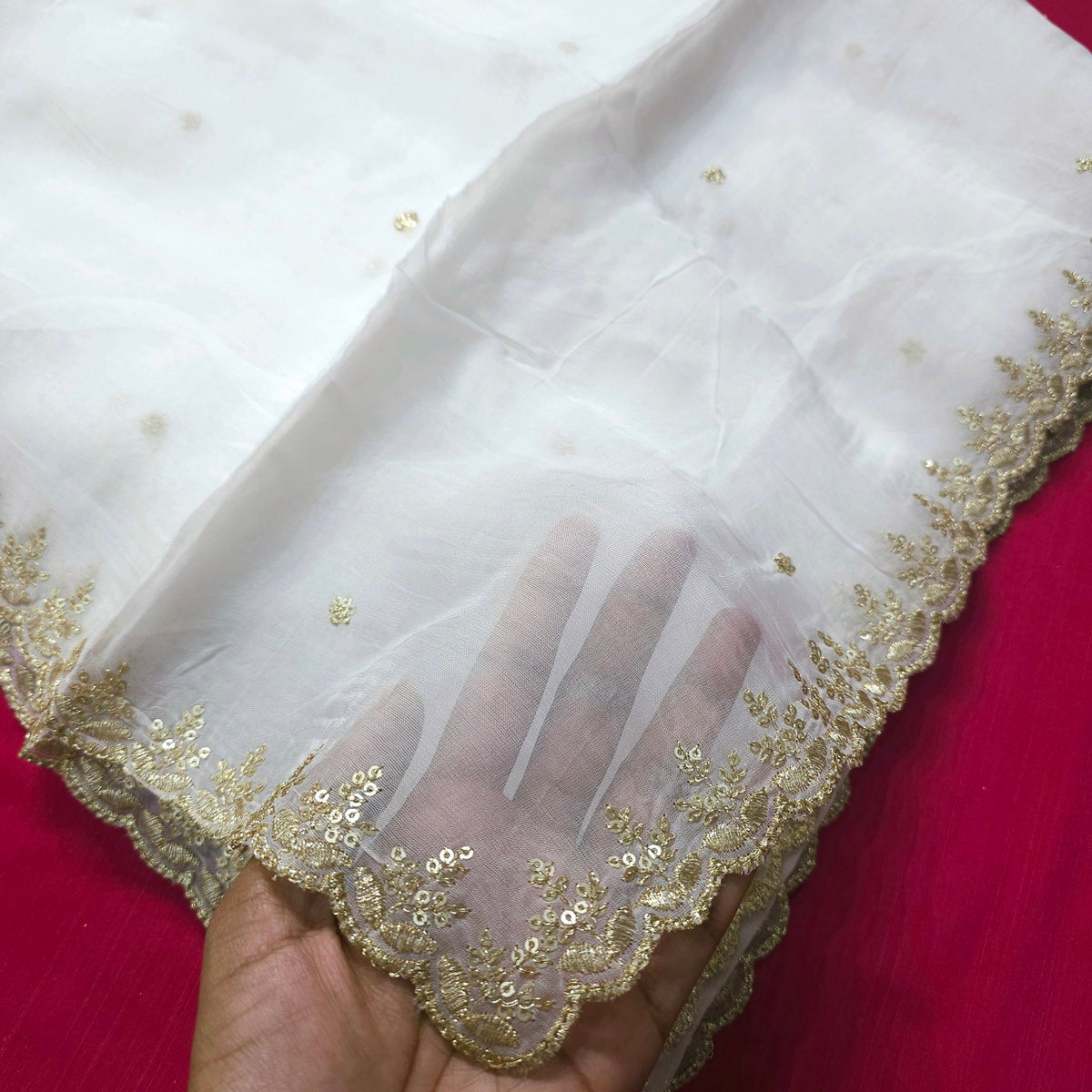 Dyeable Organza Dupatta