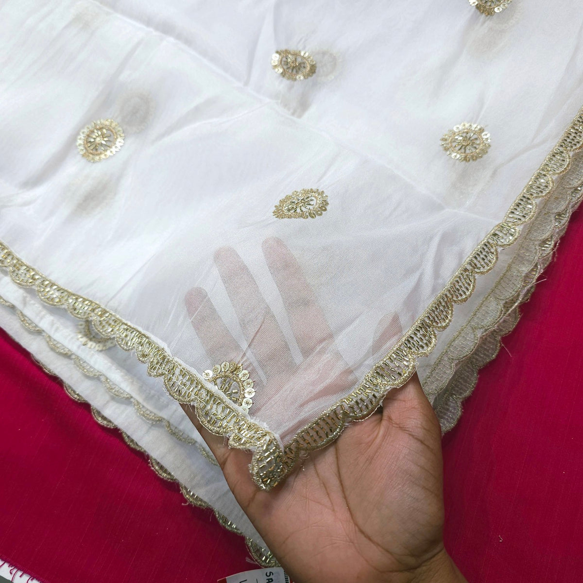 Dyeable Organza Dupatta