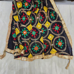 Black Phulkari Dupatta