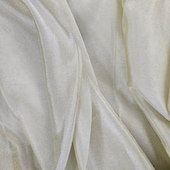 Zayra Pale Champagne Gold Crushed  Tissue Dyeable  Fabric