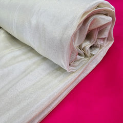 Zayra Pale Champagne Gold Crushed  Tissue Dyeable  Fabric
