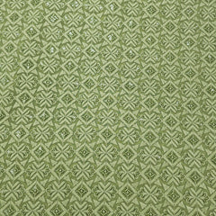 Embroidered Olive Green Hakoba Georgette Fabric with Sequins, Geometric and Floral Threadwork