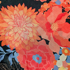 Muslin Fabric with Digital Print and Aesthetic Floral print