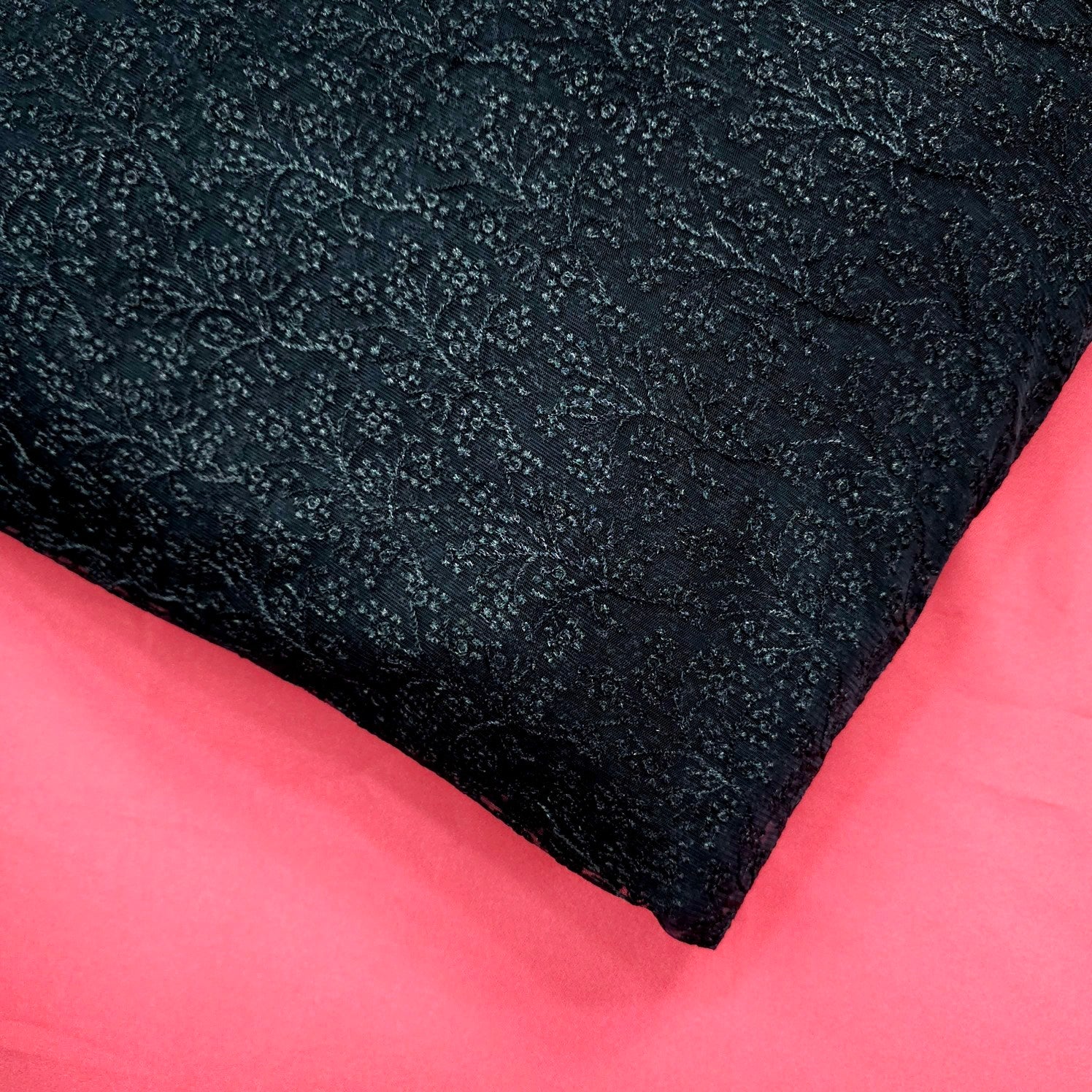 Gulnaar Embroidered Net Fabric Intricate floral work
