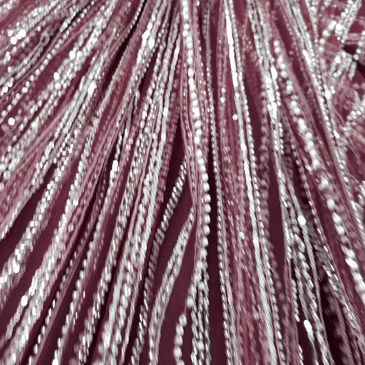Maroon Embroidered Net Fabric with Sequins and Beads 512