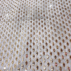 Zeenat Sequin Work on Dyeable Georgette Base
