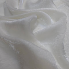 White Color Two - Tone Soft Organza