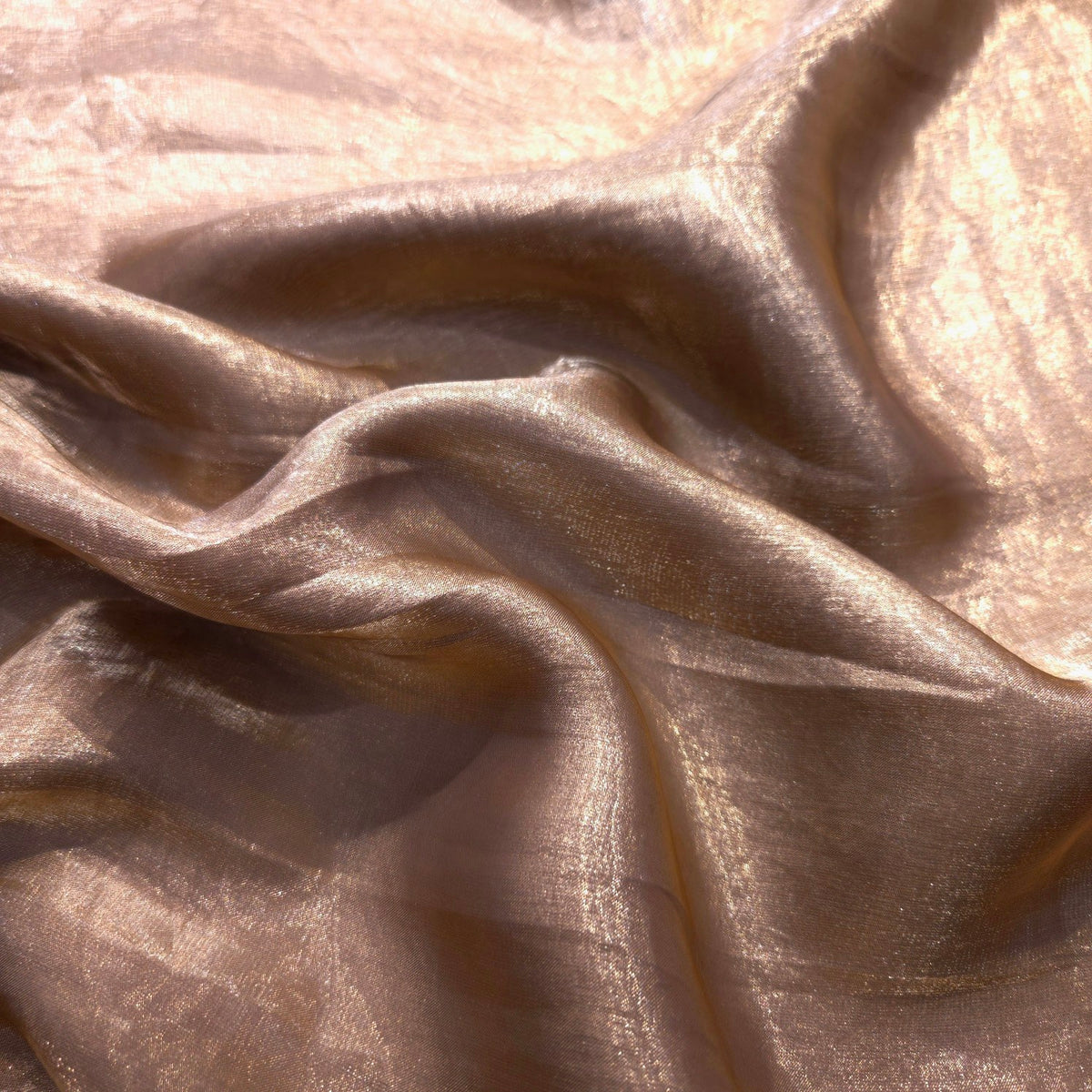 Light brown Color Two - Tone Soft Organza