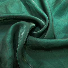 Deep Emerald Green Two - Tone Soft Organza