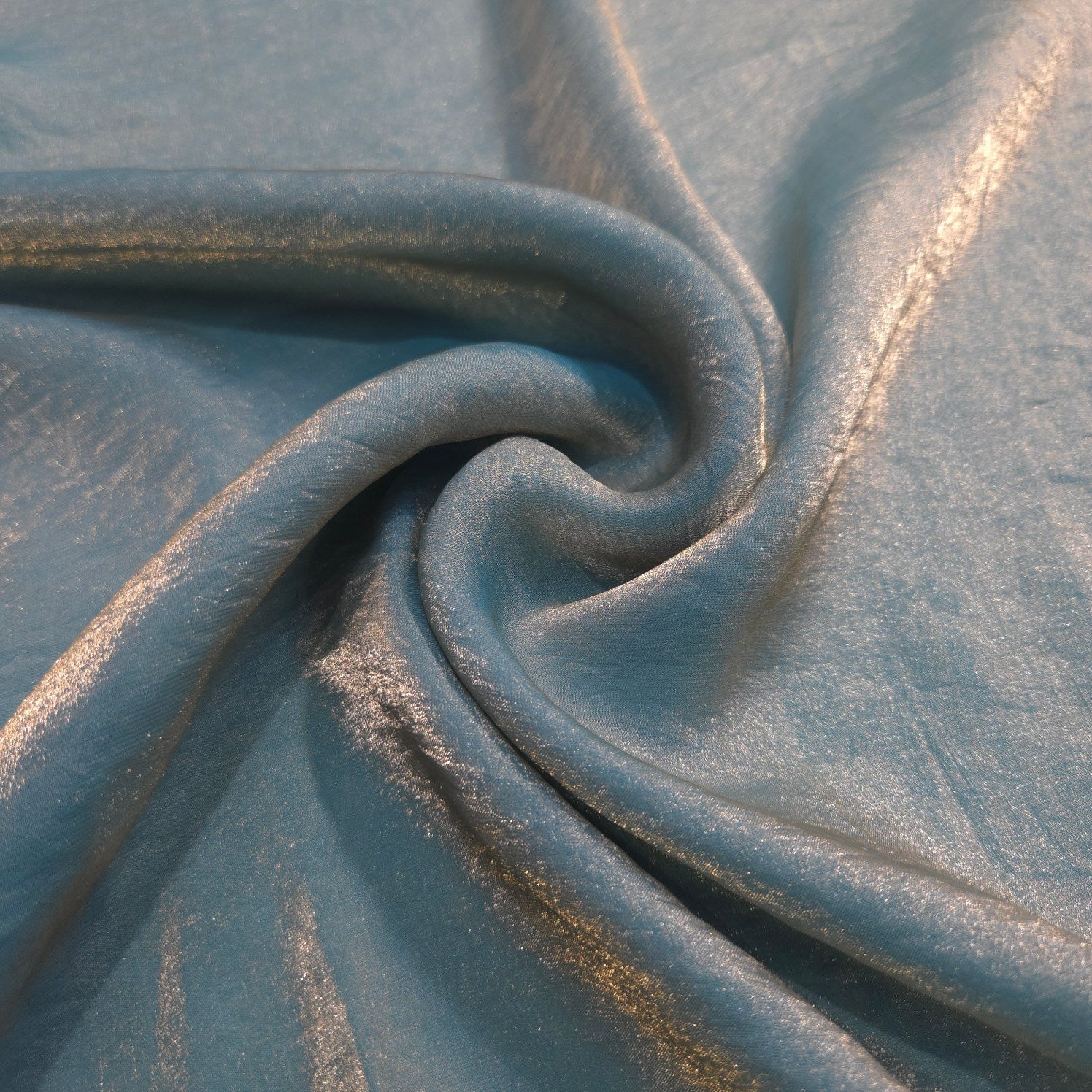 Light Powder Blue Color Two - Tone Soft Organza – Matching Woman