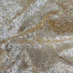 Barkha Light-in Weight Golden Sequins Georgette Fabric