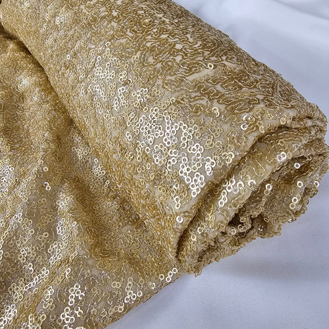 Barkha Light-in Weight Golden Sequins Georgette Fabric