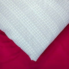 Sukanya White Georgette Fabric with Sequin Work