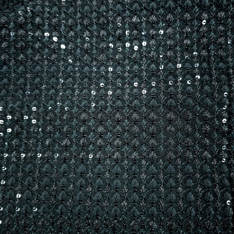 Sukanya Black Georgette Fabric with Sequin Work
