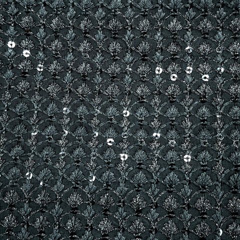 Sukanya Black Georgette Fabric with Sequin Work