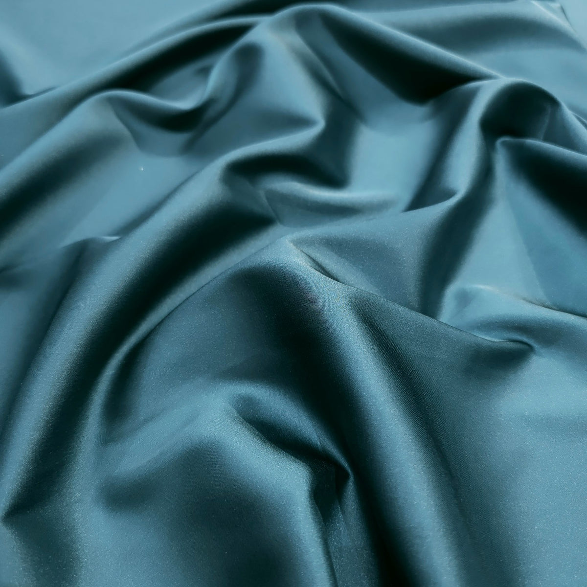 Dark Teal Imported Satin Fabric
