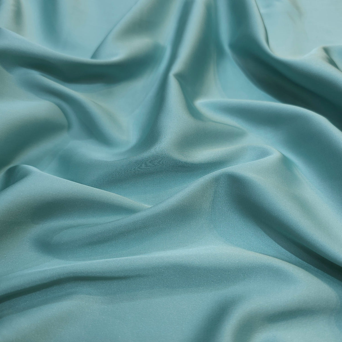 Acqa Blue Imported Satin Fabric