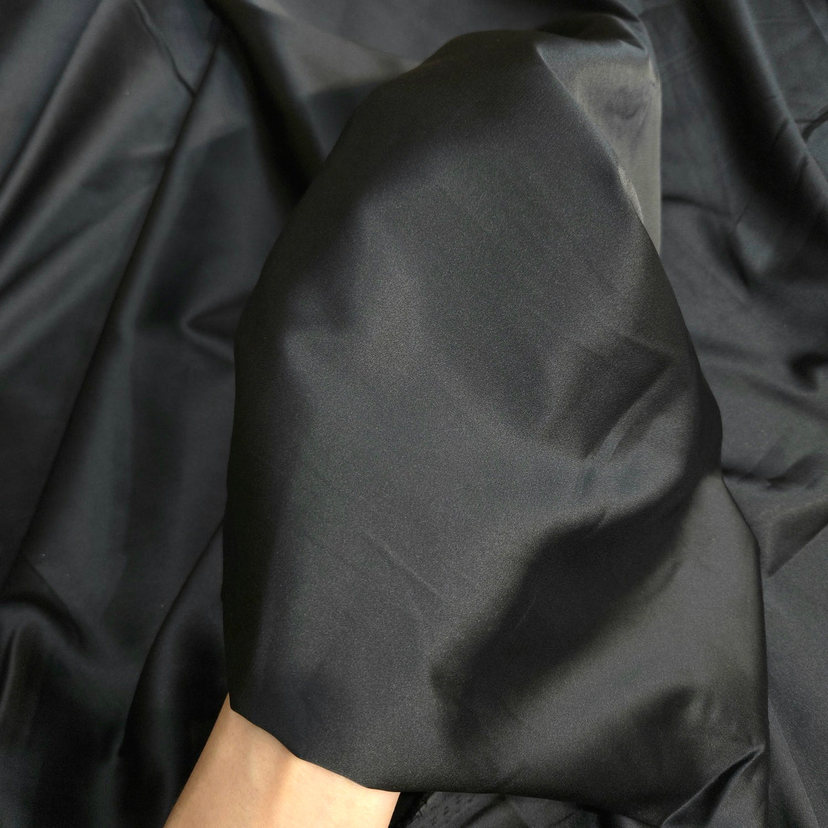 Black Imported Satin Fabric