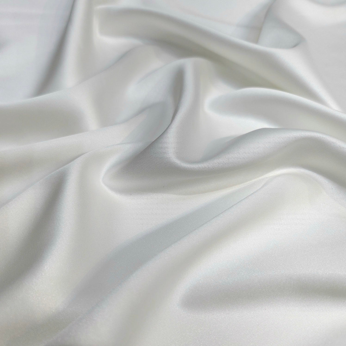 Pure White Imported Satin Fabric