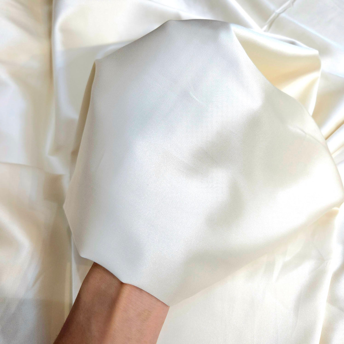 Ivory Imported Satin Fabric