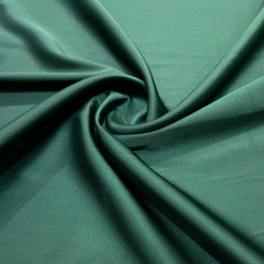 Bottle Green Imported Satin Fabric