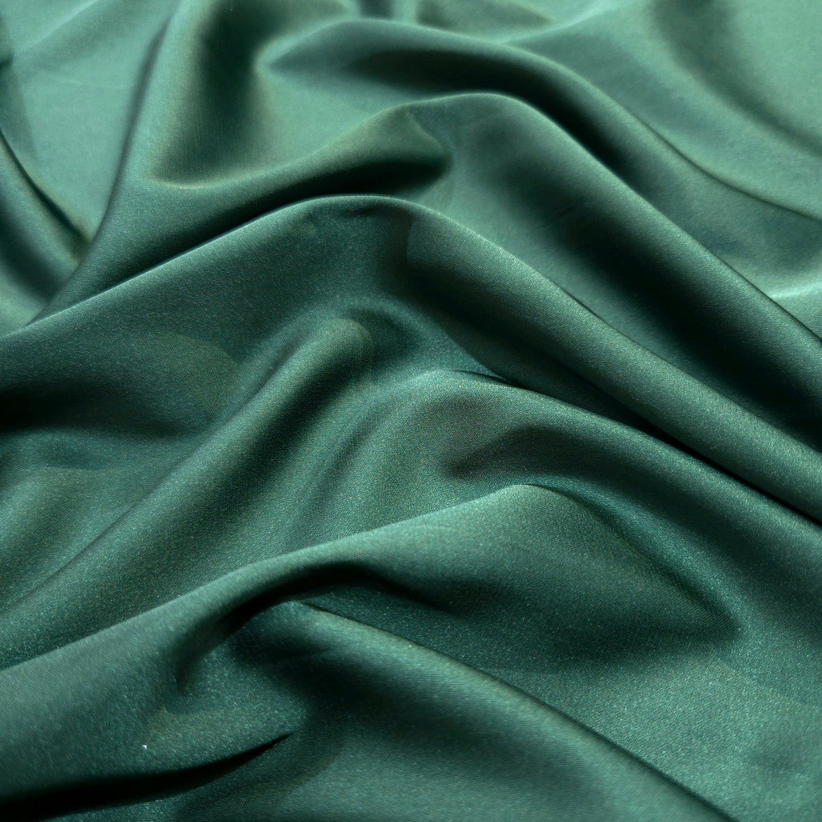 Bottle Green Imported Satin Fabric