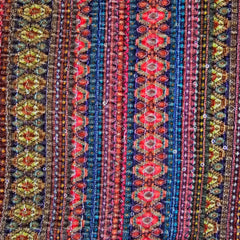 Reshmi Multiccolor Velvet Fabric with Sequins Work