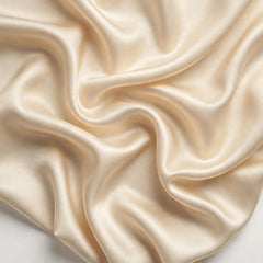 Cream Soft Satin Fabric