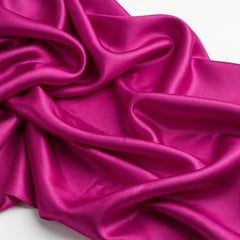 Fuschia Pink Soft Satin Fabric